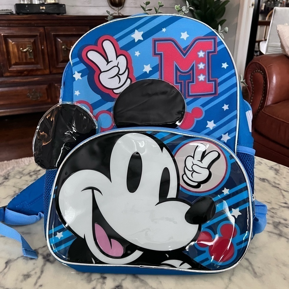 Mickey Mouse Kids Mickey Ears 17" Laptop Backpack - Picture 5 of 10